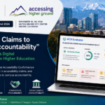 graphic for a 2026 Accessing Higher Ground lecture on evaluating Accessibility Conformance Reports, identifying vendor accessibility risk, strengthening procurement practices, and connecting ACR review to campus accountability